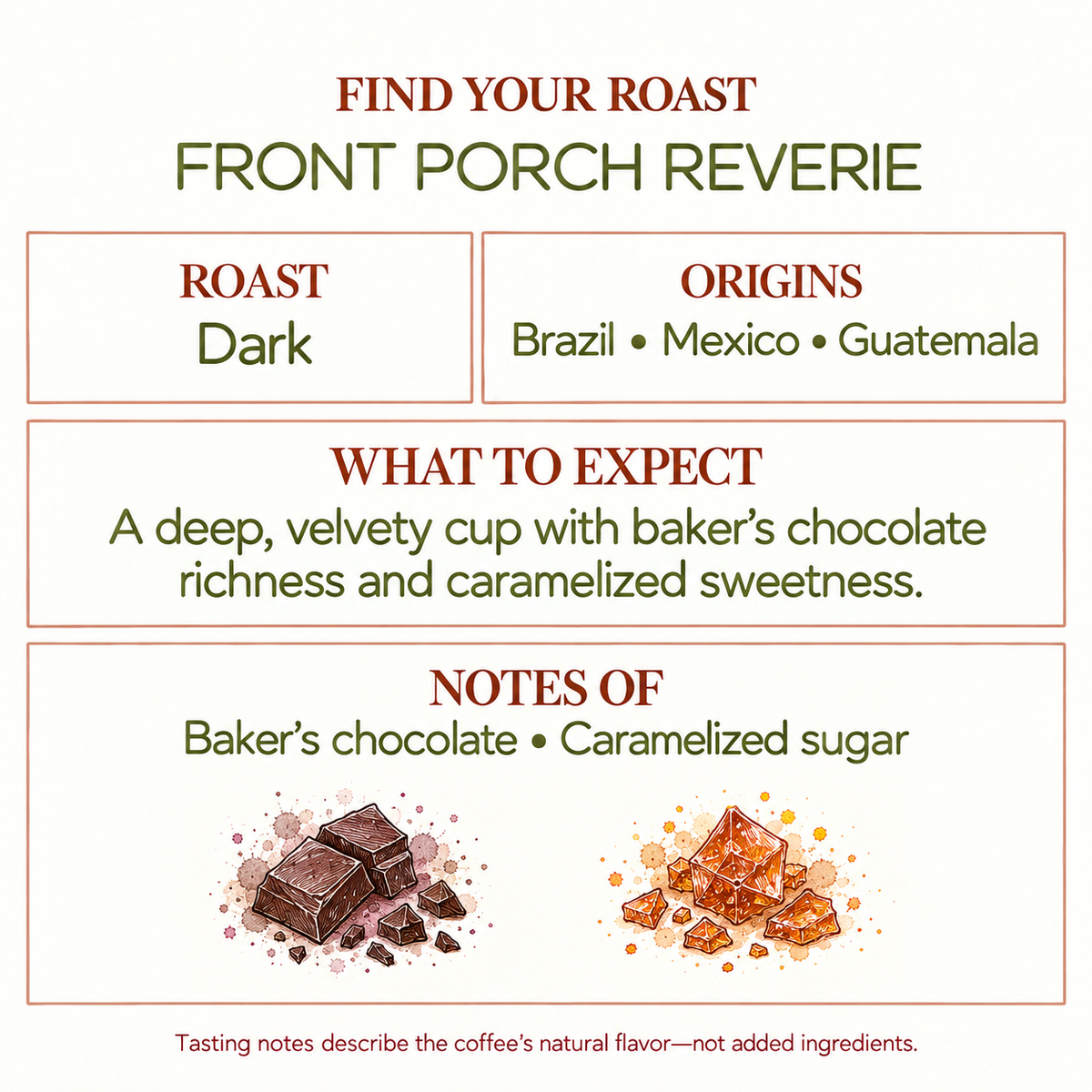 Front Porch Reverie Dark Roast Coffee | Brazil, Guatemala, Mexico