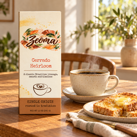 Cerrado Heirloom Medium Roast Coffee | Single-Origin | Brazil