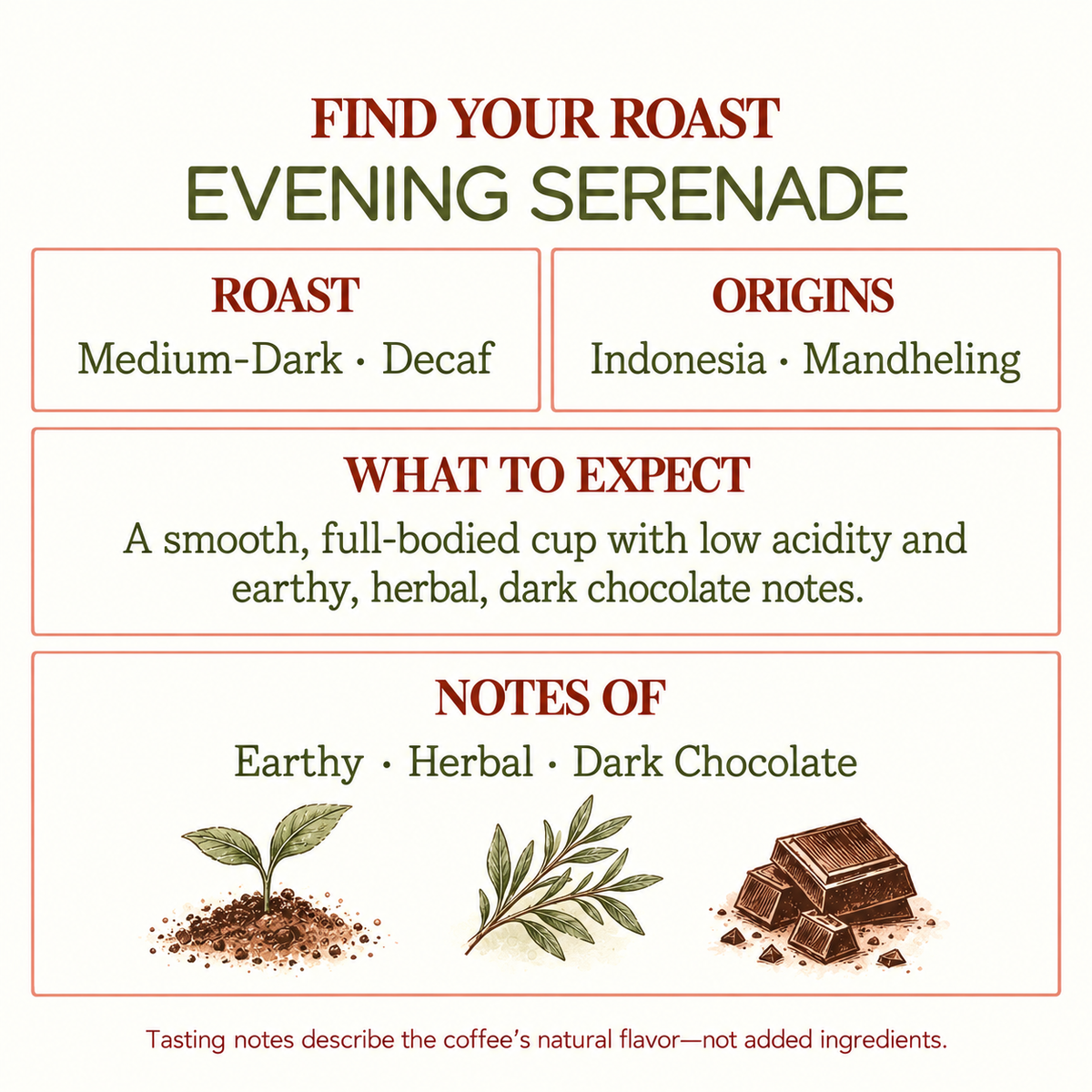 Evening Serenade Medium Roast Coffee | Decaffeinated | Indonesia