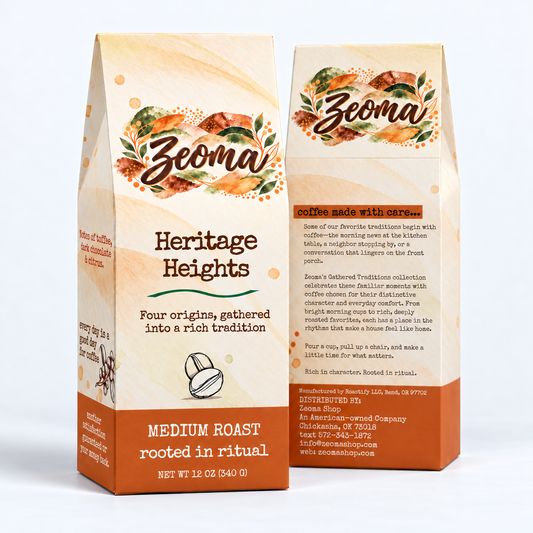 Heritage Heights Medium Roast Coffee | Brazil, Colombia, Ethiopia, Guatemala