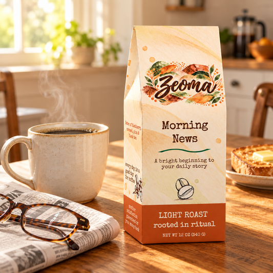 Morning News Light Roast Coffee | Ethiopia, Guatemala, Brazil