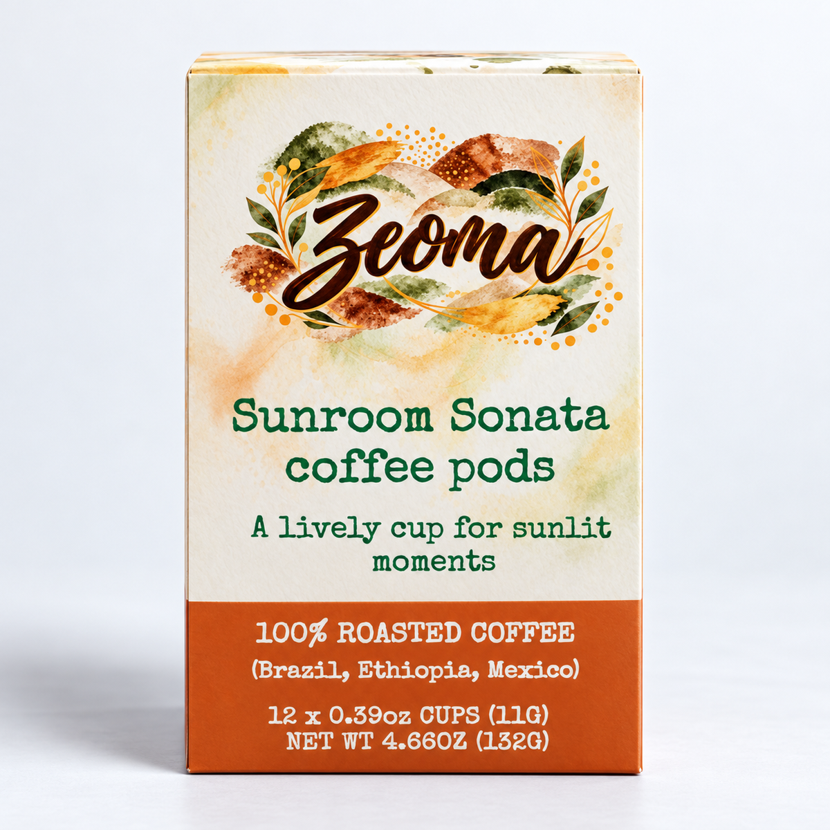 Sunroom Sonata Light Roast Coffee Pods | Ethiopia, Mexico, Brazil