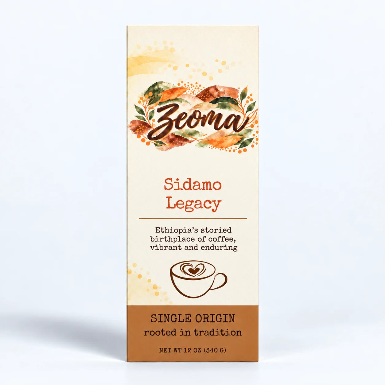 Zeoma Sidamo Legacy coffee package
